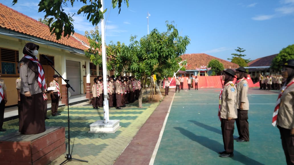 upacara hari pramuka di sma negeri 1 bodeh